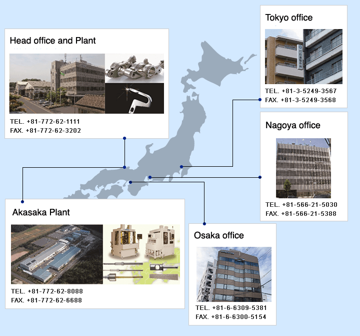 Service Locations in Japan